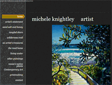 Tablet Screenshot of micheleknightleyartist.com